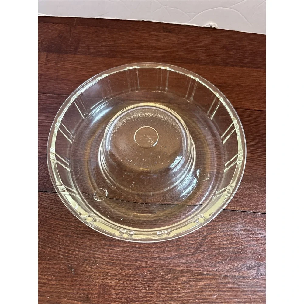 1940'S‎ Glass Queen Anne Glass bake Jell-O Mold Bundt Cake Baking Pan Dish USA